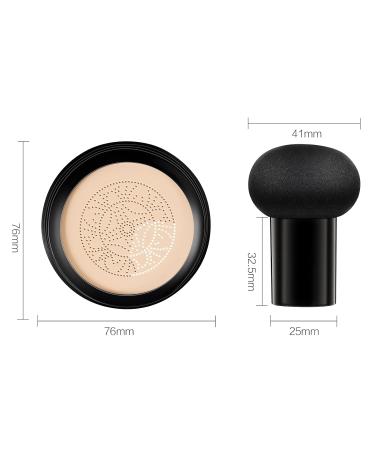 CC Cream Foundation & BB Cream - Long-Lasting Liquid Foundation & Concealer | Mushroom Air Cushion for Even Skin Tone (Ivory) - Perfect for All Skin Types - Buy Online on GoSupps.com