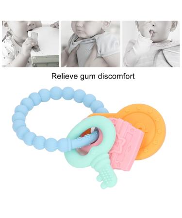 Shop Dark Blue Baby Bite Ring Bracelet | Silicone Relief Toy for Newborns - Portable & Safe - Buy Online on GoSupps.com