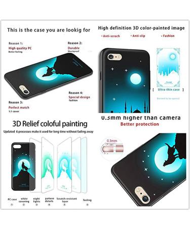 Seabaras iPhone X Case Glow in Night Case for iPhone X Flexible Soft TPU Cover 3D Noctilucent Case for iPhone X Motherboard - Buy Online on GoSupps.com