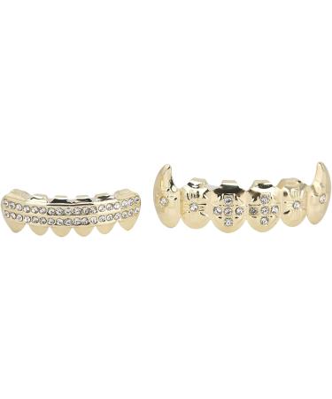 Restokki Hip Hop Braces - Brass Material Multipurpose Portable for Music Concerts & Halloween Parties (Gold) - Buy Online on GoSupps.com