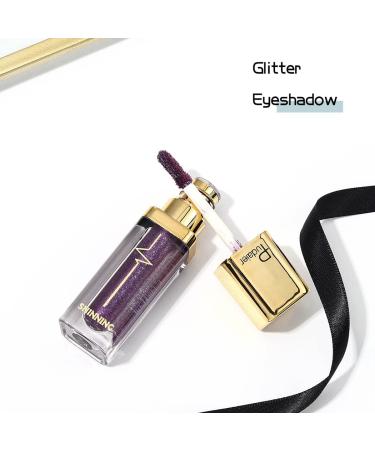 Kilshye Glitter Liquid Eyeshadow - High Pigment, Long Lasting, Waterproof Makeup in A- Purple 4 | For Women and Girls - Buy Online on GoSupps.com