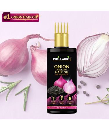 Onion Hair Oil for Hair Growth & Anti-Hair Fall - 100ml | Natural Dandruff Treatment - Buy Online on GoSupps.com
