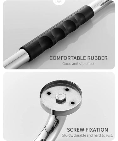 Bathroom Grab Bar Stainless Steel Bath Grab Rail Shower Safety Handrail Anti Slip Rubber Grip Balance Bar Handle for erly Disabled Childr - Buy Online on GoSupps.com