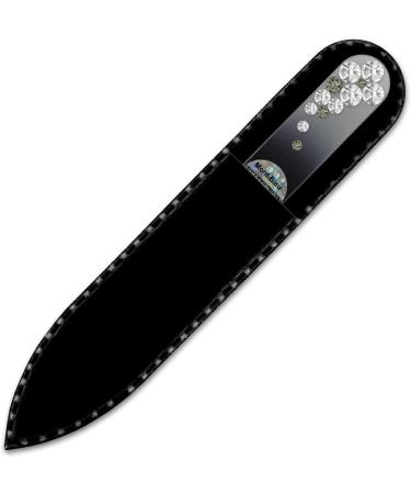 Mont Bleu Crystal Nail File hand decorated with crystals - Handbag Size - Hand Made - Czech Tempered Glass - Buy Online on GoSupps.com