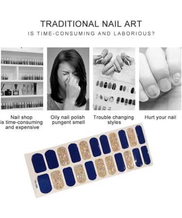 Dajidafu Non-toxic Formula Nail Stickers Chip-resistant And Safe To Rich Color Variety Silica Gel Gel Nail Stickers With UV Light - Buy Online on GoSupps.com