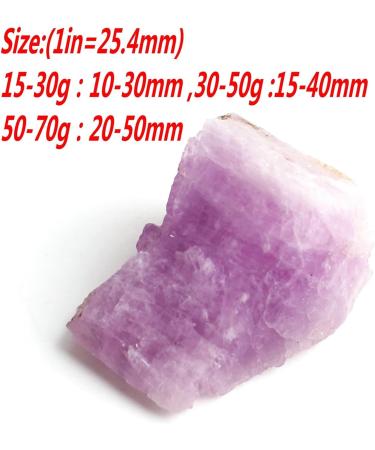 Natural Crystal Rough 1PC Natural Stone Rockstone Minerals Specimen Irregular Shape Roughstone Home Decor Raw Material for Carving (Color : Kunzite Size : 20-30g) 20-30g Kunzite - Buy Online on GoSupps.com