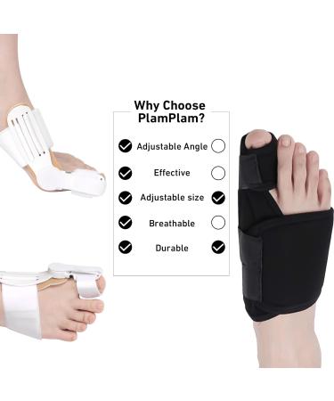 PlamPlam Bunion Corrector Kit - 2 Pack Night Toe Straightener + 4 Pack Daily Toe Spacers for Men and Women - Orthopedic Pain Relief and Toe Alignment Set - Buy Online on GoSupps.com