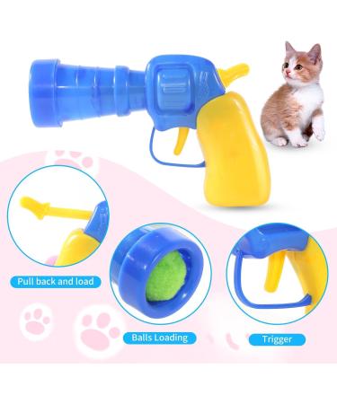 SXFENG Cat Toys Interactive Cat Toy 100pcs Cat Pom Pom Balls with Cat Toy Launcher Cat Toy for Cats and Kittens Toy for Indoor Pets Cat Exercise Training Chasing (100pcs) - Buy Online on GoSupps.com