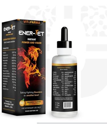 VITOFARMA Ener-Jet Rooster Energy Booster - Natural Multivitamin Liquid 60ml - Buy Online on GoSupps.com