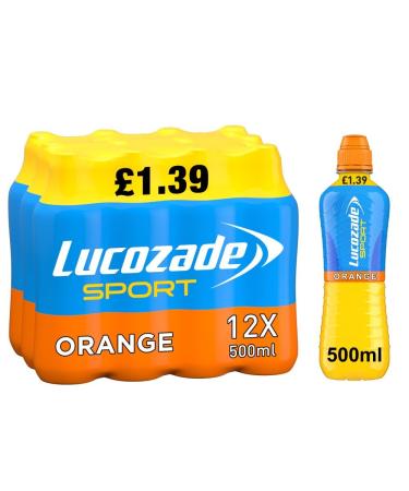Lucozade Sport Isotonic Drink Orange 500ml (12)