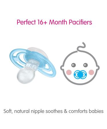 MAM Perfect Night Baby Pacifier | Glows in the Dark | Patented Nipple | 2 Pack for 16+ Months | Ideal for Boys - Buy Online on GoSupps.com