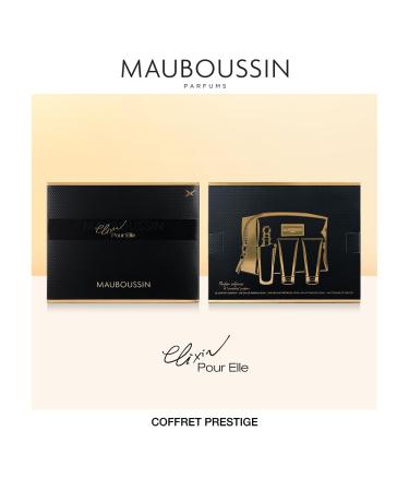 Mauboussin - Elixir Pour Elle Prestige Set: Eau de Parfum Perfumed Body Wash Perfumed Body Milk & Black Toiletry Bag - Buy Online on GoSupps.com