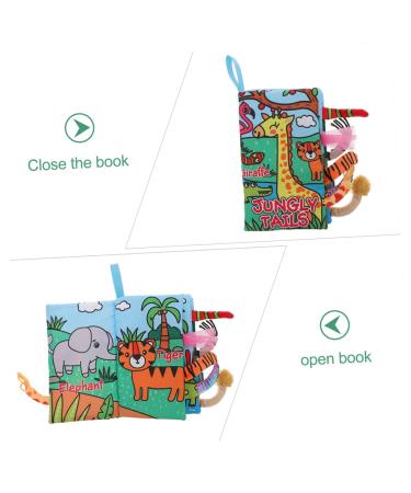 Bestonzon 2-Piece Tearproof Fabric Book Set for Babies & Toddlers - Touch & Feel Books for Newborns 0-6 Months - Buy Online on GoSupps.com