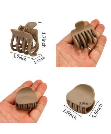 ATODEN Small Hair Clips - 8 Pcs Cute Neutral Claw Clips for Thin Hair, Matte Medium Hair Accessories for Thick & Fine Hair - Non slip Hair Clamps - Buy Online on GoSupps.com