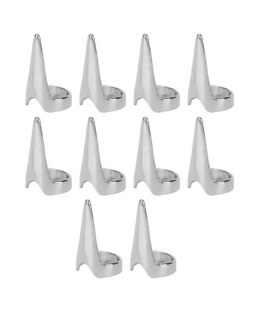 Hair separation selection tool 10 pieces of barhaar partition tool home salon Alloy hair selection separating ring is used for braiding highlighting weaving coloring hair extension