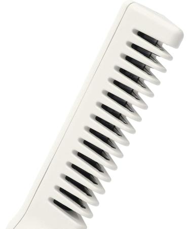2 in 1 Hair Straightener & Comb for All Hair Types | Adjustable Temperature Anti-Scald Design - Khaki - Buy Online on GoSupps.com