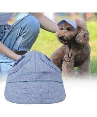 Adjustable Blue Baseball Cap for Dogs & Cats - Summer Sun Protection Hat for Outdoor Travel - Reusable Pet Accessory - Buy Online on GoSupps.com