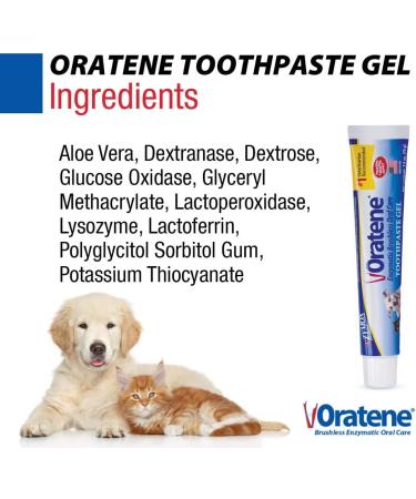 Oratene Brushless Toothpaste Gel for Dogs and Cats 2.5oz by Pet King Brands - Buy Online on GoSupps.com