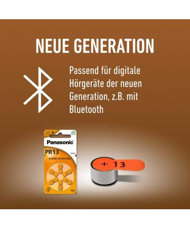 Panasonic PR13 Zinc-Air Hearing Aid Batteries - Type 13 1.4V 60 Pack (10 Packs) - Long-lasting & Reliable Performance - Buy Online on GoSupps.com