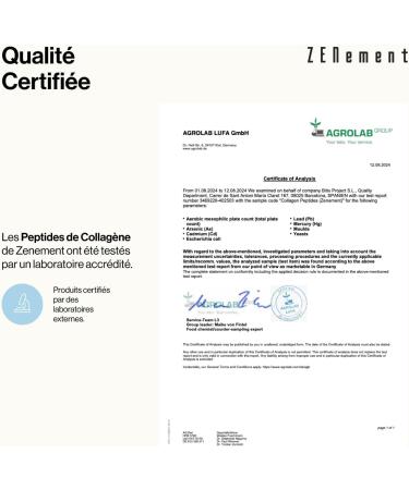 Hydrolyzed Collagen Peptides - Bovine Collagen Powder from Pastures - With Magnesium Hyaluronic Acid Zinc & Vitamin C - Unflavored - High Solubility - 450g - Buy Online on GoSupps.com