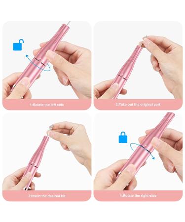 Rechargeable 35000 RPM Nail Drill Kit for Acrylic & Gel Nails - Rose Gold - Buy Online on GoSupps.com