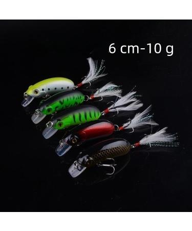 6 cm Bionic Lure Set - 5pc Topwater & Slow Sinking Bass Lures for Freshwater & Saltwater Fishing - Buy Online on GoSupps.com