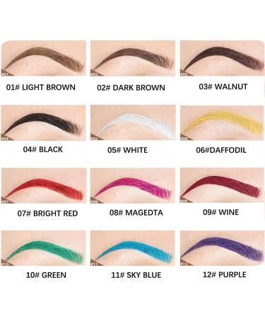 Eyebrow Cream Waterproof Eyebrow Gel Long Lasting Brow Pomade with Brush Natural Versatile Tinted Brow Gel Creates Natural Looking Brows for Holiday Parties Makeup (2#Dark brown) - Buy Online on GoSupps.com