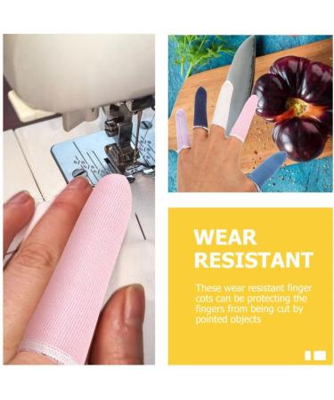 Buy Cotton Finger Cots (Pack of 100) - Comfortable Breathable Thumb Protectors for Fingers & Toes | Sweat Absorbent & Protective | International Shipping Available - Buy Online on GoSupps.com