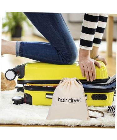 PLAFOPE 8 Pcs Hair Dryer Storage Bag Hair Dryer Organizers Cosmetics Organizer Bag Hair Bag Fabric Beige - Buy Online on GoSupps.com