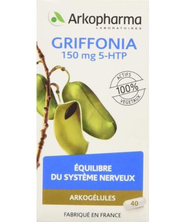 Arkocaps® Griffonia - Facilitates serotonin synthesis - Nervous system functioning - Low morale and periods of stress - 40