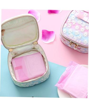 Lurrose 2pcs Yarn Thorn Hygiene Bag - Cute Mini Makeup Travel Wallet & Sanitary Napkin Storage Pouch - Buy Online on GoSupps.com