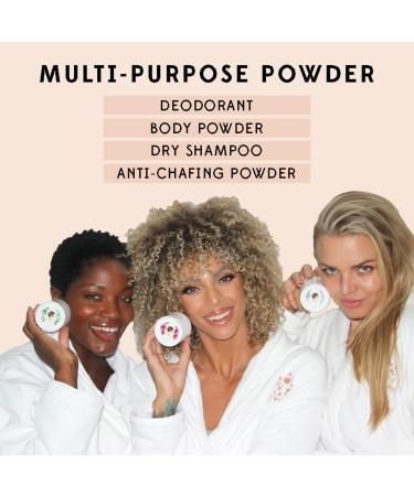 Madame Lemy Sweat Absorbing Body Powder - Talc Free All Natural Deodorant - Aluminium Free Vegan Cruelty Free - Eliminates Odor Anti Chafing Formula & Refill Solution | Rose 2.5 oz - Buy Online on GoSupps.com