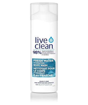 Live Clean Hydrating Body Wash Fresh Water 17 fl oz (500 ml)