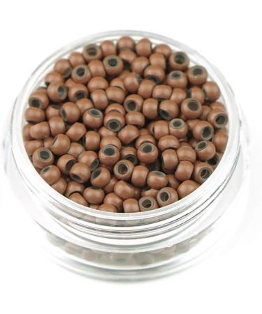 KOCONI 200Pcs 3mm Nano Rings Silicone Lined Hair Extension Beads - Light Brown 11 - Micro Beads for Hair Rings - Buy Online on GoSupps.com