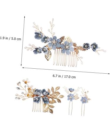 Hair Clip Headband Women Rhinestone Headwear 4 Sets Bridal Headwear Hair Combs for Women Wedding - Buy Online on GoSupps.com