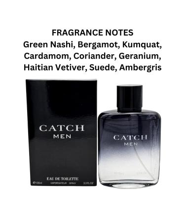 Catch Men and Catch Blu Cologne Combo Set Eau De Toilette Natural Spray Fragrance for Men Wonderful Gift Masculine Scent for All Skin Types 3.4 Fl Oz Each (Pack of 2) - Buy Online on GoSupps.com