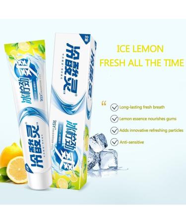 Fresh Lemon Mint Sensitive Toothpaste Cavity Prevention and Sensitive Teeth Treatment Strong Teeth & Protect The Gums - 6.0 Ounces (1 Pack) - Buy Online on GoSupps.com