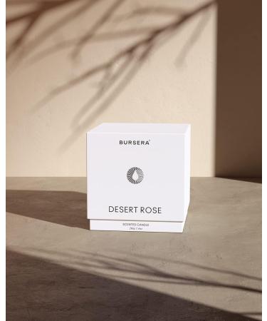 Bursera Scented Candle - Desert Rose | Eco-Friendly Soy Candle | Tree Planted with Every Order | 45hr Burn Time | Aromatherapy & Non-Toxic - Buy Online on GoSupps.com