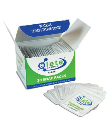 elete Electrolyte Add-in Hydration Drops Snap Packs | Sodium, Magnesium, Potassium & Trace Minerals | Zero Sugar, Unflavored Electrolytes | Easy Fold and Squeeze Packaging to Use | 30 Single Servings