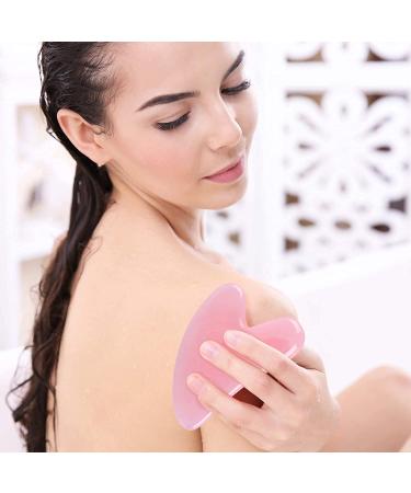 Natural Pink Rose Quartz Gua Sha Board for Spa & Acupuncture Therapy | Face Lift Reduce Puffiness & Tighten Skin - Buy Online on GoSupps.com
