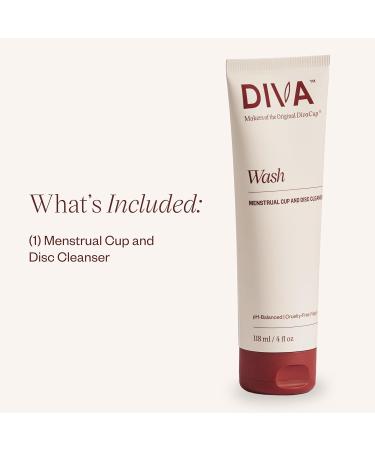 DivaCup DivaWash - Gentle Cleanser for Menstrual Cups | Eco-Friendly & Safe - Buy Online on GoSupps.com