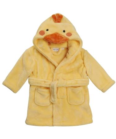 Baby Boys Girls Elephant Duck Dressing Gown Robe Plush Animal Soft Unisex Fluffy