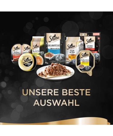 Buy Sheba Selection in Sauce - Veal Bites Cat Food for Adult Cats | 22 x 85g | International Shipping - Buy Online on GoSupps.com