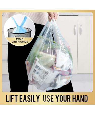 100 Count 4 Gallon Small Trash Bags for Office, Kitchen, Bedroom - Strong Rubbish Bags for Wastebaskets - 15L Capacity - Buy Online on GoSupps.com