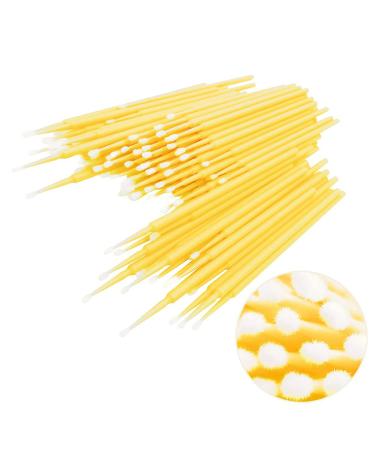 Takuza 200 Pieces Disposable Eyelash Brushes - Yellow Makeup Applicators for Eyelash Extensions & Lifting Accessories - Buy Online on GoSupps.com
