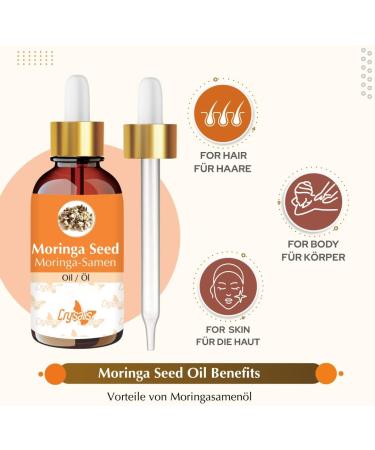 Crysalis Moringa Seed OilPure & Natural Undiluted Cold Pressed Carrier Oil 50ml - Buy Online on GoSupps.com