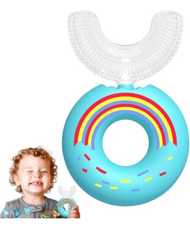 U Shaped Toothbrush for Kids Kids Toothbrushes U Shape with Silicone Heads for Toddler - Whole Mouth Kids Toothbrush for Kids 2+ Years Old Nicything - Buy Online on GoSupps.com