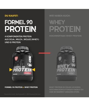 Buy 3kg Mammut Formula 90 Protein Shake - Strawberry Flavor + Powderbank | Best International Shipping - Buy Online on GoSupps.com
