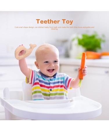 Shanrya Baby Teething Ring Set - 5pcs DIY Wooden Pacifier Chain & Childhood Disease Toys - Ideal for Jewelry Accessories - Buy Online on GoSupps.com