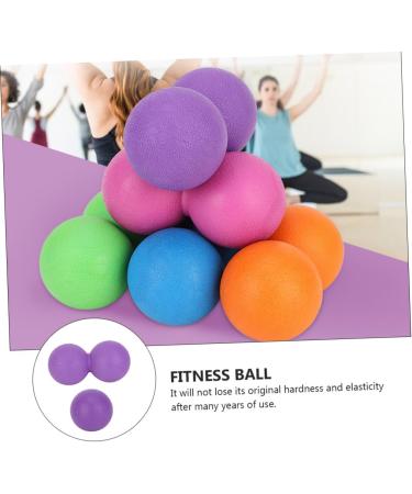 Lurrose Hand Massager & Yoga Balls Set - 4-Piece Fitness Equipment for Trigger Point & Planar Fasciitis Relief - Double Massage Roller & Peanut Balls - Buy Online on GoSupps.com